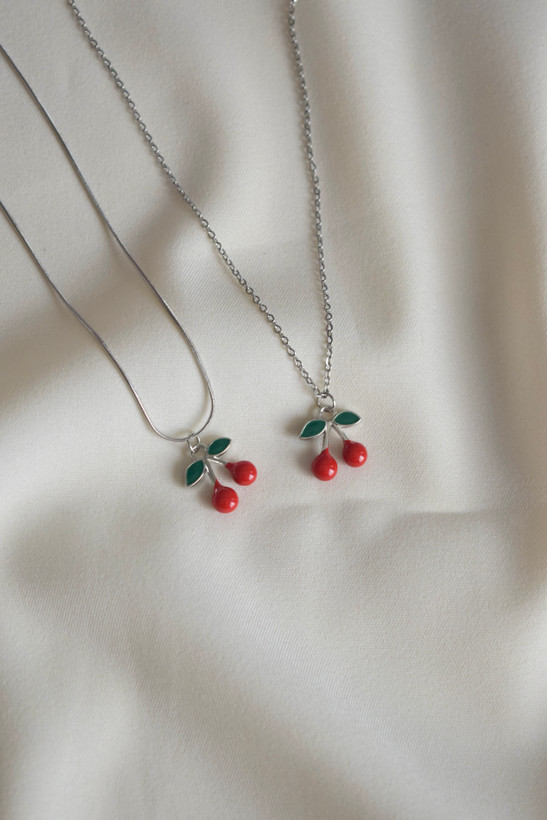 گردنبند تابستونی گیلاس استیل🍒
