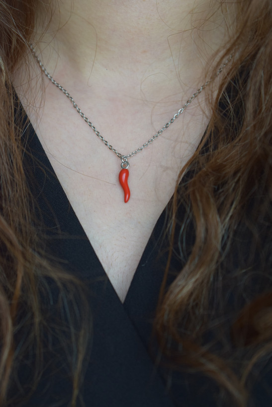 گردنبند تابستونی فلفل استیل🌶️